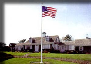 Residential white fiberglass flagpole.jpg